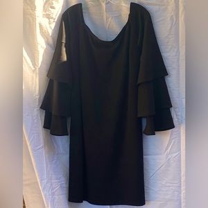 Black ruffle sleeve dress - BR - XXL - wore once